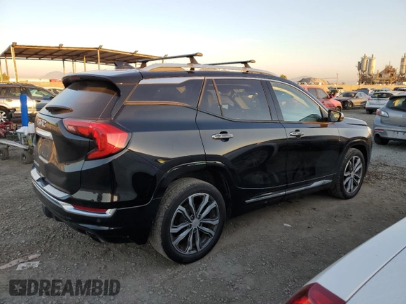 2018 GMC Terrain Denali with VIN 3GKALSEXXJL278460, listed as a Copart auction lot 46822425 with 116,988 mi miles and Salvage Title. Bid and sale history available at DreamBid. Image 3.