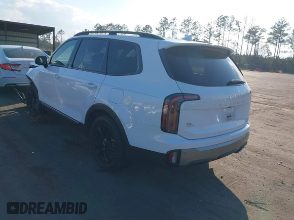 2023 Kia Telluride SX Prestige X-Pro with VIN 5XYP5DGC6PG351443, listed as a IAAI auction lot 41548694 with 32,665 mi miles and . Bid and sale history available at DreamBid. Image 3.