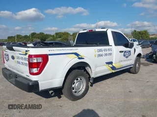 2023 Ford F-150 XL with VIN 1FTMF1CP7PKG21586, listed as a IAAI auction lot 41473326 with 19,008 mi miles and . Bid and sale history available at carsss.com. Image 4.