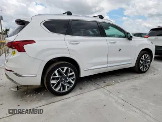 2023 Hyundai Santa Fe Calligraphy z VIN 5NMS5DAL0PH552148, wystawiony jako Copart lot #63868585 z przebiegiem 8 733 mil mil oraz Szkoda całkowita • Salvage title. Historia ofert i sprzedaży dostępna na DreamBid. Obrazek 3.