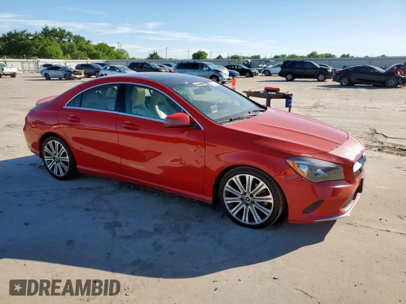 2018 Mercedes-Benz CLA 250 z VIN WDDSJ4EBXJN678210, wystawiony jako Copart lot #58028025 z przebiegiem 192 114 mil mil oraz Czysty tytuł • Clean title. Historia ofert i sprzedaży dostępna na DreamBid. Obrazek 4.
