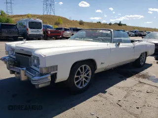 1976 Cadillac Eldorado z VIN 6L67S4Q405945, wystawiony jako Copart lot #73257834 z przebiegiem 98 761 mil mil oraz Nie do naprawy • Non repairable. Historia ofert i sprzedaży dostępna na DreamBid. Obrazek 1.
