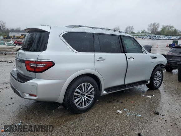 2022 Nissan Armada SL with VIN JN8AY2BB1N9810882, listed as a Copart auction lot 51917545 with 72,080 mi miles and Salvage Title. Bid and sale history available at carsss.com. Image 3.