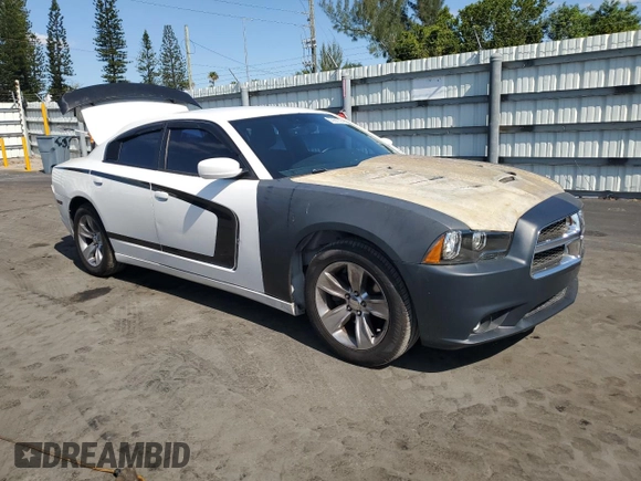 2013 Dodge Charger SE with VIN 2C3CDXBG8DH677551, listed as a Copart auction lot 53260735 with 124,248 mi miles and Salvage Title. Bid and sale history available at DreamBid. Image 4.