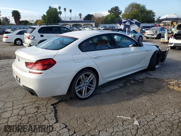 2016 BMW 6 Series 640i with VIN WBA6D0C56GG432743, listed as a Copart auction lot 46431904 with 98,208 mi miles. Bid and sale history available at carsss.com. Image 3.