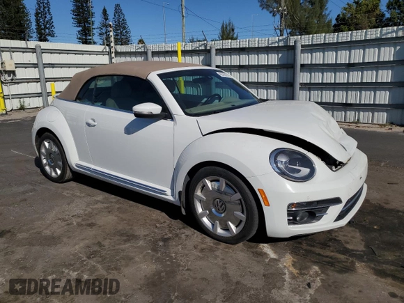 2018 Volkswagen Beetle S with VIN 3VW5DAAT1JM510524, listed as a Copart auction lot 49576915 with 48,750 mi miles and Salvage title. Bid and sale history available at DreamBid. Image 4.