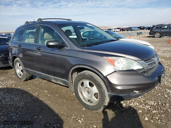 2010 Honda CR-V LX with VIN 5J6RE4H30AL002842, listed as a Copart auction lot 46500265 with 220,306 mi miles and Salvage Title. Bid and sale history available at carsss.com. Image 4.