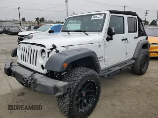 2017 Jeep Wrangler Unlimited Sport with VIN 1C4BJWDG2HL551380, listed as a Copart auction lot 48792195 with 0 mi miles and Salvage Title. Bid and sale history available at carsss.com. Image 1.