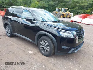 2025 Nissan Pathfinder SL with VIN 5N1DR3CC9SC232687, listed as a IAAI auction lot 42842337 with 13,655 mi miles and . Bid and sale history available at DreamBid. Image 1.