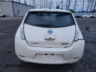 2017 Nissan LEAF S with VIN 1N4BZ0CPXHC302029, listed as a Copart auction lot 87067414 with 48,658 mi miles and Salvage Title. Bid and sale history available at carsss.com. Image 6.