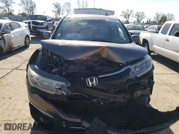 2015 Honda CR-V EX-L with VIN 2HKRM4H77FH618318, listed as a Copart auction lot 41526095 with 78,199 mi miles and Salvage Title. Bid and sale history available at DreamBid. Image 5.