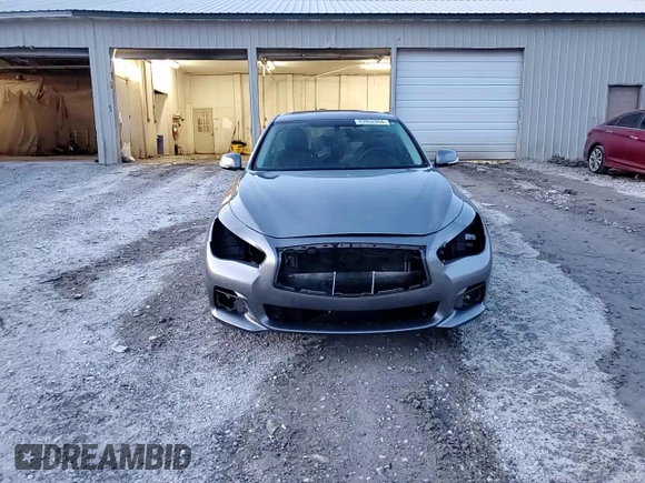 2015 Infiniti Q50 Premium with VIN JN1BV7AP8FM337048, listed as a Copart auction lot 83052064 with 128,640 mi miles and Salvage Title. Bid and sale history available at carsss.com. Image 14.