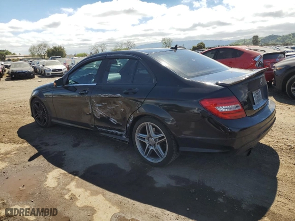 2012 Mercedes-Benz C-Class C 250 Sport with VIN WDDGF4HB9CA596532, listed as a Copart auction lot 50819275 with 168,539 mi miles and Salvage Title. Bid and sale history available at carsss.com. Image 2.