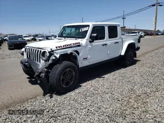 2022 Jeep Gladiator Rubicon with VIN 1C6JJTBG4NL135430, listed as a Copart auction lot 52581015 with 54,553 mi miles and Salvage title. Bid and sale history available at DreamBid. Image 1.