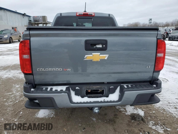 2020 Chevrolet Colorado 4WD LT with VIN 1GCGTCEN2L1107853, listed as a Copart auction lot 47819145 with 55,204 mi miles and Salvage Title. Bid and sale history available at carsss.com. Image 6.