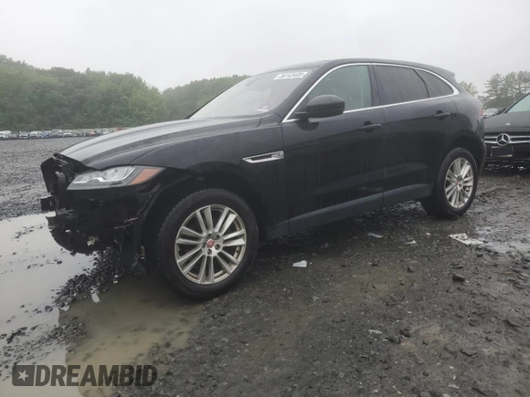 2018 Jaguar F-Pace 25t Prestige with VIN SADCK2FX8JA272822, listed as a Copart auction lot 56143405 with 133,710 mi miles and Salvage title. Bid and sale history available at DreamBid. Image 1.
