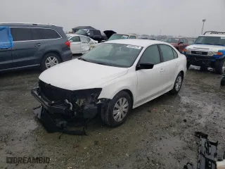 2011 Volkswagen Jetta Sedan S with VIN 3VW1K7AJ6BM050008, listed as a Copart auction lot 43565575 with 59,403 mi miles and Salvage Title. Bid and sale history available at carsss.com. Image 1.