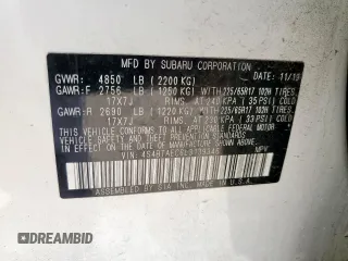 2020 Subaru Outback Premium с VIN 4S4BTAEC6L3139346, выставлен на аукционе Copart как лот 57165245 с пробегом 75 045 миль миль и Списание • Salvage title. История ставок и продаж доступна на DreamBid. Изображение 13.