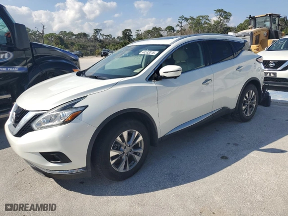 2015 Nissan Murano SL with VIN 5N1AZ2MG0FN290650, listed as a Copart auction lot 44533015 with 0 mi miles and Salvage Title. Bid and sale history available at carsss.com. Image 1.