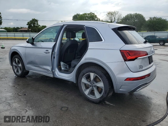 2023 Audi Q5 Premium Plus with VIN WA1BBAFY6P2041523, listed as a Copart auction lot 61055955 with 40,357 mi miles and Salvage title. Bid and sale history available at DreamBid. Image 2.