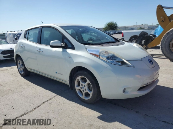 2012 Nissan LEAF SL with VIN JN1AZ0CP8CT023955, listed as a Copart auction lot 55696755 with 39,181 mi miles and Clean Title. Bid and sale history available at DreamBid. Image 4.