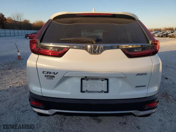 2021 Honda CR-V Touring with VIN 2HKRW2H91MH638786, listed as a Copart auction lot 83678304 with 22,219 mi miles and Salvage Title. Bid and sale history available at carsss.com. Image 6.