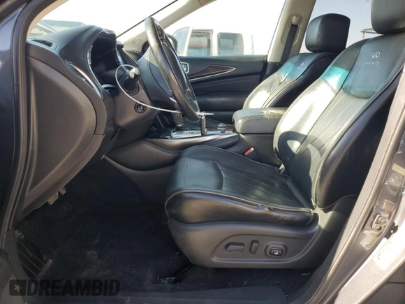 2013 Infiniti JX35 with VIN 5N1AL0MM9DC307014, listed as a Copart auction lot 55523725 with 225,160 mi miles and Salvage Title. Bid and sale history available at DreamBid. Image 7.