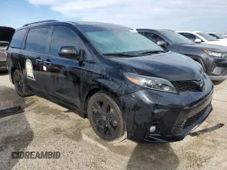 2020 Toyota Sienna SE with VIN 5TDXZ3DC8LS082037, listed as a Copart auction lot 74710964 with 36,787 mi miles and Non Repairable. Bid and sale history available at carsss.com. Image 4.