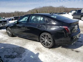 2021 Cadillac CT5 V-Series with VIN 1G6DV5RW5M0147060, listed as a Copart auction lot 45525665 with 26,846 mi miles and Salvage title. Bid and sale history available at DreamBid. Image 2.