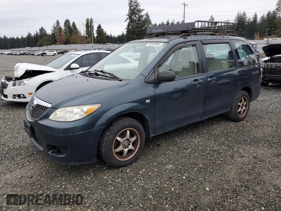 2006 Mazda MPV LX with VIN JM3LW28A860568260, listed as a Copart auction lot 76182084 with 124,092 mi miles and Clean title. Bid and sale history available at DreamBid. Image 1.