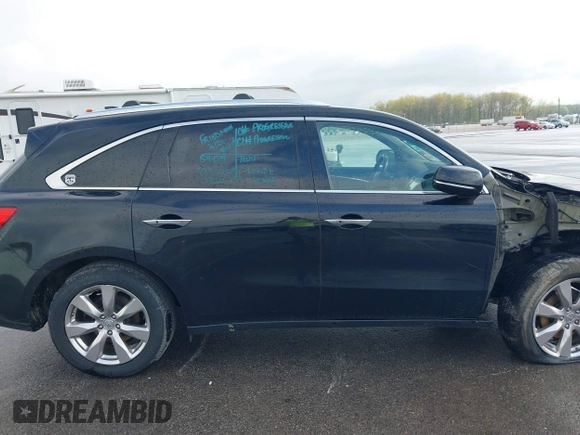 2015 Acura MDX Advance/Entertainment Pkg with VIN 5FRYD4H82FB002205, listed as a IAAI auction lot 42076335 with 167,426 mi miles. Bid and sale history available at carsss.com. Image 14.
