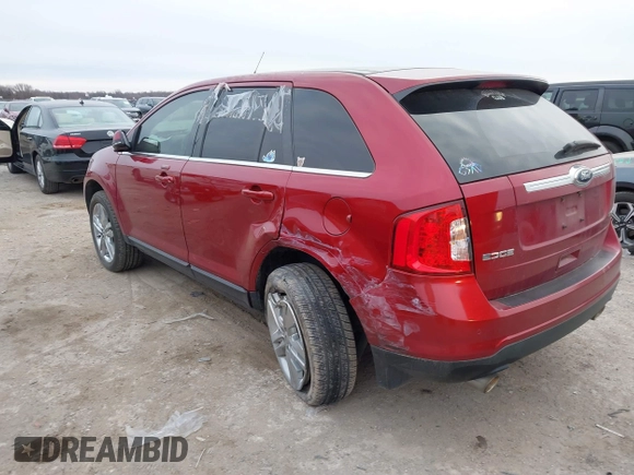 2014 Ford Edge Limited with VIN 2FMDK3KC8EBB37757, listed as a IAAI auction lot 41371566 with 108,104 mi miles. Bid and sale history available at carsss.com. Image 3.