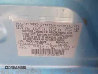 2015 Nissan Note SR с VIN 3N1CE2CP5FL380910, выставлен на аукционе IAAI как лот 42719465 с пробегом 109 768 миль миль и . История ставок и продаж доступна на DreamBid. Изображение 9.