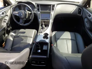 2019 Infiniti Q50 3.0t LUXE with VIN JN1EV7AP4KM543314, listed as a Copart auction lot 49647465 with 63,189 mi miles and Salvage Title. Bid and sale history available at carsss.com. Image 8.