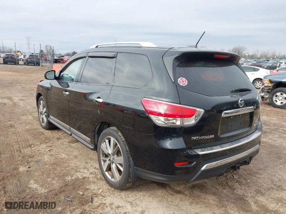 2014 Nissan Pathfinder SL with VIN 5N1AR2MM7EC701784, listed as a IAAI auction lot 41510236 with 105,238 mi miles. Bid and sale history available at carsss.com. Image 3.