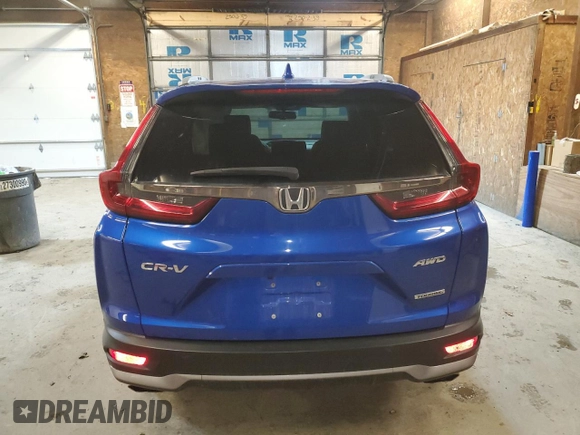 2020 Honda CR-V Touring with VIN 7FARW2H9XLE007939, listed as a Copart auction lot 39896733 with 22,465 mi miles. Bid and sale history available at carsss.com. Image 6.