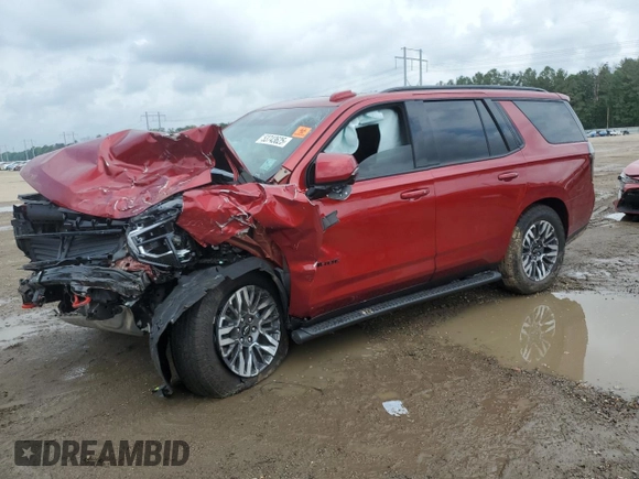 2025 Chevrolet Tahoe Z71 with VIN 1GNS6PRD0SR161623, listed as a Copart auction lot 53743625 with Not provided miles and Salvage title. Bid and sale history available at DreamBid. Image 1.