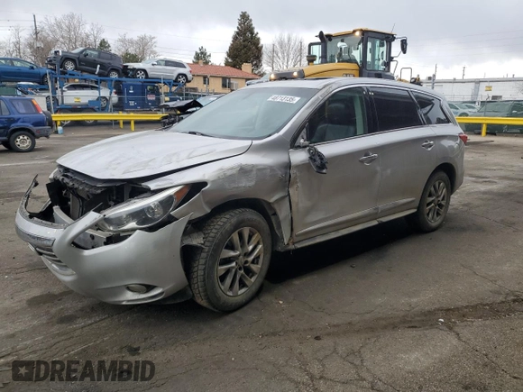 2015 Infiniti QX60 with VIN 5N1AL0MM4FC508712, listed as a Copart auction lot 48713135 with 112,647 mi miles and Salvage Title. Bid and sale history available at DreamBid. Image 1.