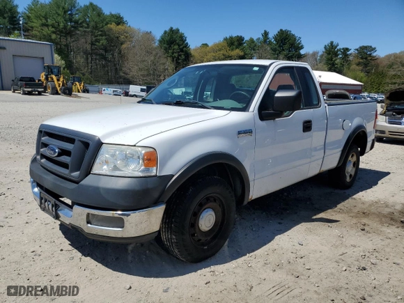 2005 Ford F-150 XL with VIN 1FTRF12W05KB89130, listed as a Copart auction lot 55062385 with 175,439 mi miles and Clean Title. Bid and sale history available at carsss.com. Image 1.