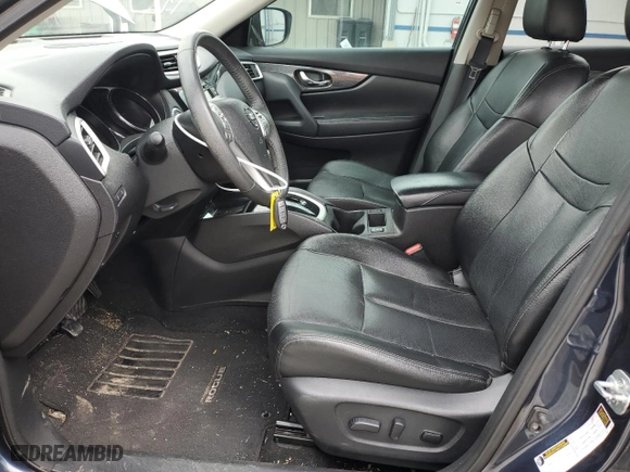 2015 Nissan Rogue SV with VIN 5N1AT2MT3FC919683, listed as a Copart auction lot 43640955 with 122,494 mi miles and Salvage Title. Bid and sale history available at carsss.com. Image 7.