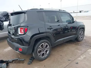 2016 Jeep Renegade Limited with VIN ZACCJADT9GPE06903, listed as a IAAI auction lot 41205563 with 115,171 mi miles and . Bid and sale history available at DreamBid. Image 4.