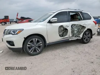 2019 Nissan Pathfinder SL with VIN 5N1DR2MN9KC603230, listed as a Copart auction lot 57322315 with 93,979 mi miles and Salvage title. Bid and sale history available at DreamBid. Image 1.