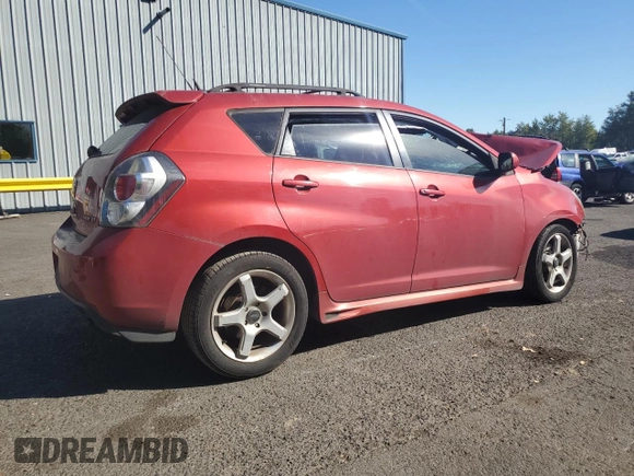 2009 Pontiac Vibe GT with VIN 5Y2SR67099Z462251, listed as a Copart auction lot 72962474 with 0 mi miles and Salvage Title. Bid and sale history available at carsss.com. Image 3.
