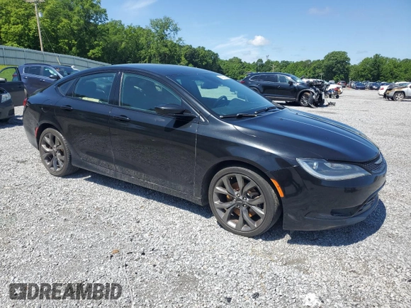 2015 Chrysler 200 S with VIN 1C3CCCBG9FN581496, listed as a Copart auction lot 56590645 with 164,672 mi miles and Clean Title. Bid and sale history available at DreamBid. Image 4.