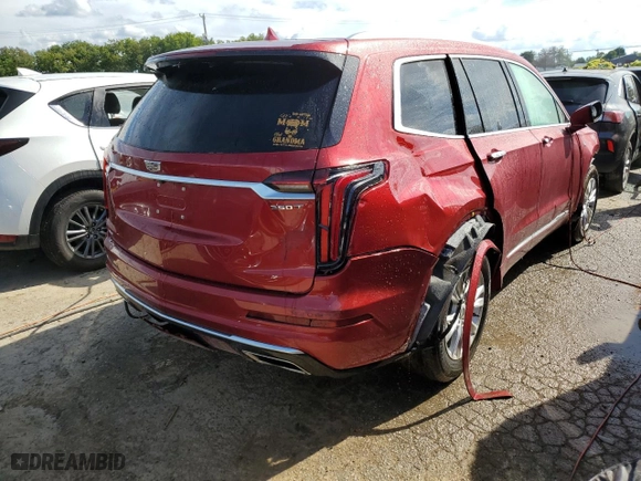 2021 Cadillac XT6 Luxury with VIN 1GYKPBR40MZ193672, listed as a Copart auction lot 54792352 with 17,147 mi miles. Bid and sale history available at carsss.com. Image 4.