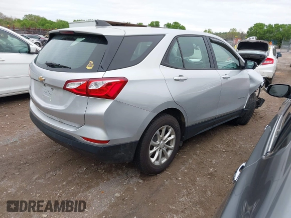 2019 Chevrolet Equinox LS with VIN 2GNAXHEV8K6170949, listed as a IAAI auction lot 41965525 with 124,883 mi miles and . Bid and sale history available at carsss.com. Image 4.