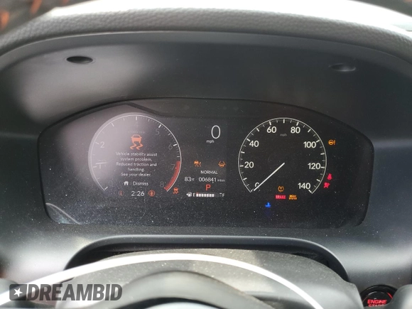 2024 Honda HR-V Sport с VIN 3CZRZ1H52RM717720, выставлен на аукционе Copart как лот 58668885 с пробегом 6 841 миль миль и Списание • Salvage title. История ставок и продаж доступна на DreamBid. Изображение 9.