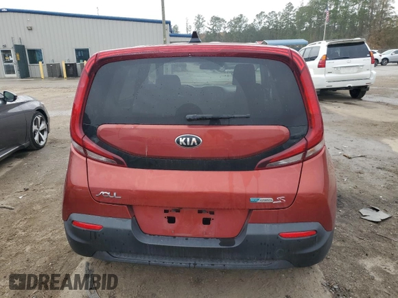 2021 Kia Soul LX with VIN KNDJ23AU2M7794692, listed as a Copart auction lot 84605444 with 98,333 mi miles and Salvage Title. Bid and sale history available at carsss.com. Image 6.