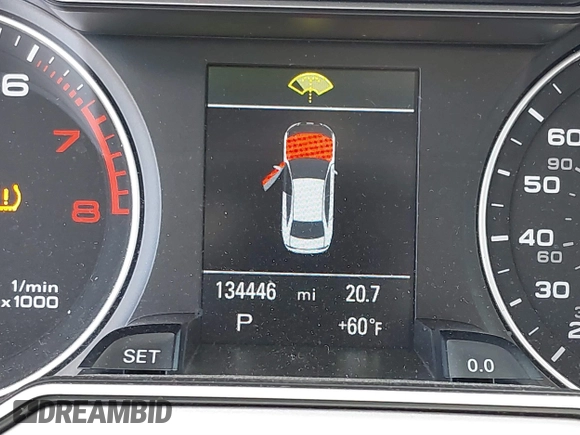 2016 Audi A4 Premium Plus with VIN WAUFFAFL0GN011736, listed as a IAAI auction lot 41446235 with 134,446 mi miles. Bid and sale history available at carsss.com. Image 15.