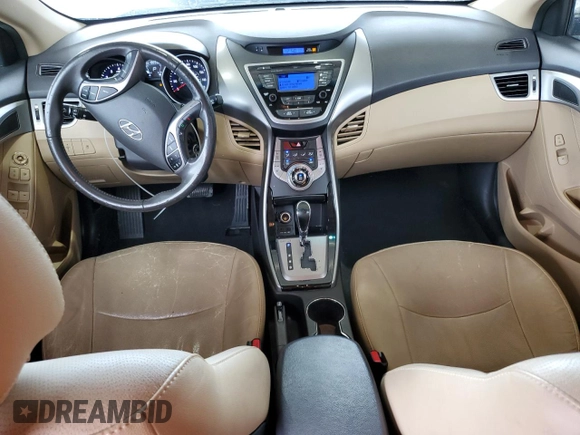 2013 Hyundai Elantra GLS with VIN 5NPDH4AE9DH334161, listed as a Copart auction lot 62475005 with 188,958 mi miles and Salvage title. Bid and sale history available at DreamBid. Image 8.